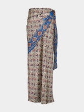 Rabanne Bandana Paisley Long Satin Skirt