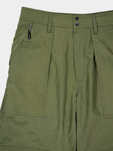 Rabanne Green Straight Fit Cotton Polyamide Pants