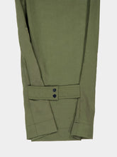 Rabanne Green Straight Fit Cotton Polyamide Pants