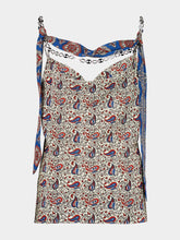 Rabanne Bandana Paisley Satin Tank Top