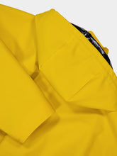 Rabanne Mustard Yellow Zipped Hooded Raincoat with Waist String