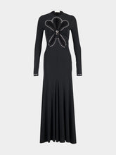 Rabanne Black Second-Skin Jersey Long Dress