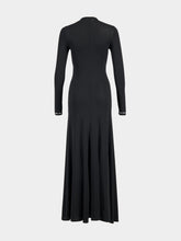 Rabanne Black Second-Skin Jersey Long Dress