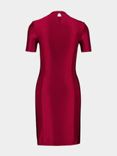 Rabanne Ruby Red Draped Jersey Mini Dress