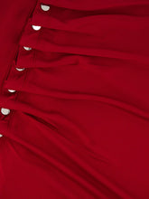 Rabanne Ruby Red Draped Jersey Mini Dress