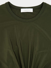 Rabanne Khaki Cropped Jersey T-Shirt