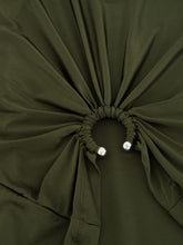 Rabanne Khaki Cropped Jersey T-Shirt