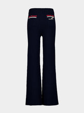 Rabanne Navy Flare Terry Jersey Trousers