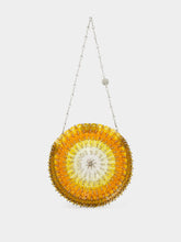 Rabanne Round Orange Gradient 1969 Resin Disc Bag