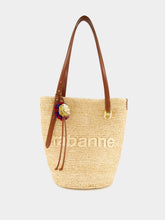 Natural Raffia Tote Bag with Charms