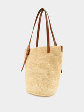 Rabanne Natural Raffia Tote Bag with Charms