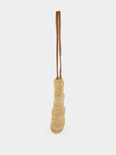 Rabanne Natural Raffia 1969 Metal Disc Tote Bag