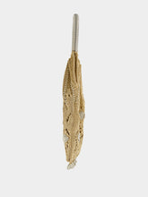Rabanne Light Gold Crochet Beaded Bag