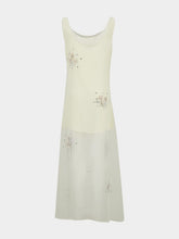 Rabanne Ivory Sleeveless Midi Dress in Acetate