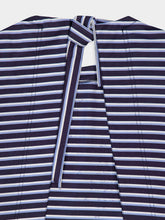 Rabanne Striped White and Blue Embroidered T-Shirt
