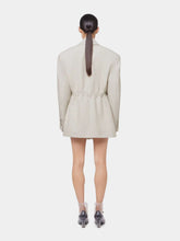 Rabanne Beige Mottled Wool Blazer