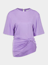 Rabanne Lavender Jersey T-Shirt with Side Bow