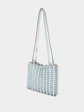 Rabanne Blue and Silver 1969 Leather Flip Bag