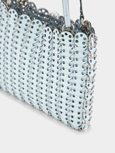 Rabanne Blue and Silver 1969 Leather Flip Bag