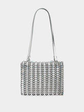 Rabanne Blue and Silver 1969 Leather Flip Bag