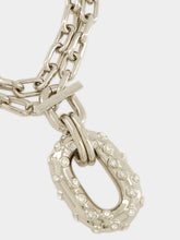 Rabanne Silver XL Link Rhinestone Necklace