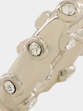 Rabanne Silver XL Link Rhinestone Earrings