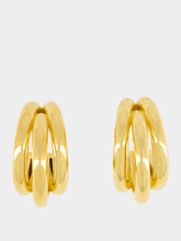 Rabanne Gold Hoops and Punk Ear Cuffs Set