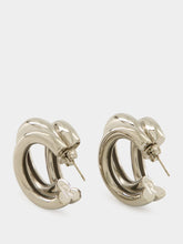Rabanne Silver Hoops and Punk Ear Cuffs Set