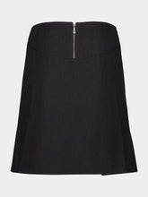 Rabanne Grey Pleated Mini Skirt with Belt