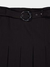 Rabanne Grey Pleated Mini Skirt with Belt