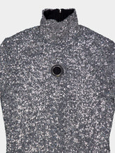 Rabanne Silver Sequin Turtle-Neck Top