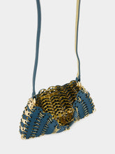 Rabanne Teal 1969 Reversible Nano Flip Bag