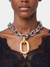 Rabanne Silver & Gold XL Link Choker Necklace