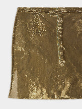 Rabanne Gold Mesh Mini Skirt