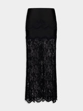 Rabanne Black Long Lace Skirt