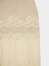 Rabanne Ivory Lace and Jersey Long Dress
