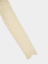 Rabanne Ivory Lace and Jersey Long Dress