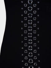 Rabanne Black Dress with Metallic Eyelets