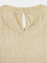 Rabanne Gold Draped Lurex Asymmetrical Dress