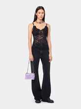 Rabanne Black Tank Top in Lace