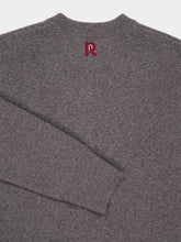 Rabanne Grey Wool Cashmere Floral Embroidered Cardigan