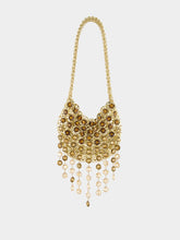 Rabanne Gold Nano Bag with Gradient Crystal Strass