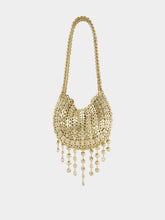 Rabanne Gold Nano Bag with Gradient Crystal Strass