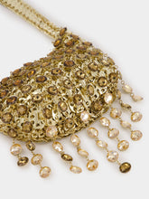 Rabanne Gold Nano Bag with Gradient Crystal Strass