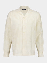 Frescobol Carioca Ivory Safra Cotton Camp Collar Shirt