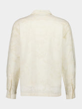 Frescobol Carioca Ivory Safra Cotton Camp Collar Shirt