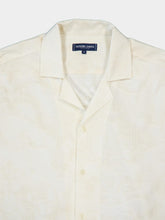 Frescobol Carioca Ivory Safra Cotton Camp Collar Shirt