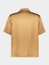 Frescobol Carioca Roberto Almond and Ivory Silk Shirt