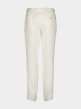 Frescobol Carioca Ivory Affonso Linen Trousers