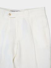 Frescobol Carioca Ivory Affonso Linen Trousers